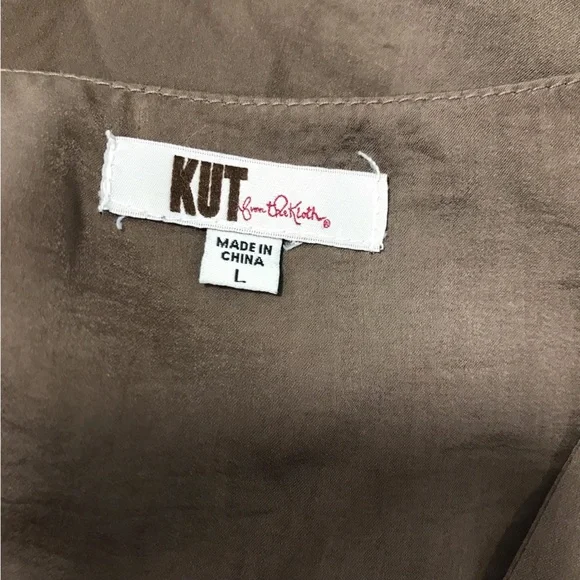 Kut from the Kloth Brown Drape Sleeveless Top - Picture 5 of 7